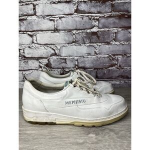 Mephisto RunOff Air Bag System White Leather Lace Up Shoes Women’s Sz 9M US/40EU